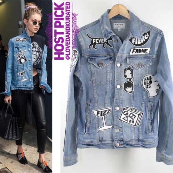 Frame Denim Jackets & Blazers - Frame Denim "Le Original Patch Jacket" Jean Stella